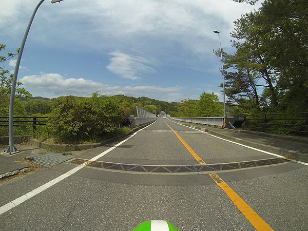 国道４５号線へ